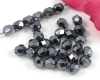 Glasschliffperlen  6mm Jet Hematite - 25 St�ck