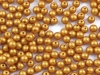 Rundperlen 4mm Alabaster Metallic Gold - 104 St�ck