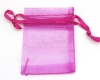 Organzabeutel  5x7cm Fuchsia - 10 St�ck
