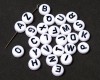 Buchstabenperlen A-Z je 4x Wei� - 104 St�ck