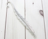 Lesezeichen Feder antiksilber 12cm - 1 St�ck