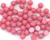 2-hole Cabochon Rosetta 6mm Pastel Powdery Coral - 20 St�
