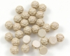 2-hole Cabochon Rosetta 6mm Pastel Powdery Beige - 20 St�ck