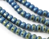 Glasperlen 8mm Blue-Green frosted - 20 St�ck