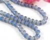 Glasperlen 8mm Gray-Blue frosted - 20 St�ck