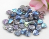 Rose Petals  8 x 7 mm Cryst. Graphite Rainbow - 55 St�ck