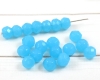 Facettierte Rondelle ca. 8x10 mm Aqua opal - 15 St�ck