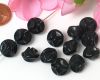#Glasperlen Fantasie 12 mm Schwarz - 10 St�ck