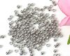 Quetschperlen 2mm platinsilber - 2 Gramm (~160)