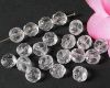 Glasperlen Rosbud 7 mm Kristall - 50 St�ck