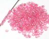 Rocailles ca. 2,2 mm 11/0 Rosa Silbereinzug - 15g