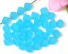 Doppelpyramiden  6mm Aqua matt - 50 St�ck