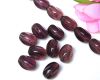 Glasperlen Oliven 13 mm Amethyst - 1 Str. 26 St�ck