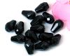 Glasschliffperlen Tropfen 10 mm Schwarz - 20 St�ck