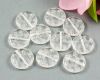 Glasperlen Coin 13mm Kristall - 25 St�ck