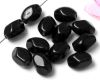 #Glasperlen Nugget 13 mm Schwarz - 20 St�ck