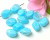 #Glasperlen Nugget 13 mm Aqua/Kristall - 10 St�ck