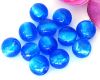 Lampwork Silverfoil Perlen 10mm Royal-Blau - 10 St�ck