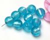 Lampwork Silverfoil Perlen 10mm Arktis-Blau - 10 St�ck