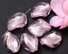 Glasperle Silverfoil twisted 20mm Rosa - 10 St�ck