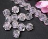 Glasperlen Diamond-Cut 10 mm Kristall/Rosa - 18 St�ck
