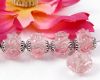 Lampwork Rondell Schn�rkel Lt. Rose - 6 St�ck