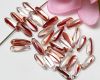 Dagger 10 x 3mm Crystal/Red - 50 St�ck