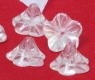 Flower Cup, Trichterbl�ten, Glocken 12mm Kristall - 50 St�ck