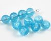 Lampwork Silverfoil Perlen 10mm Aqua - 10 St�ck