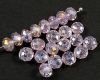 Facettierte Rondelle 4x6mm Lt. Rose AB - 50 St�ck