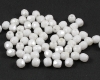 Glasschliffperlen  4mm Chalk White Shimmer - 100 St�ck P