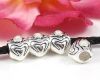 Modulperle Gro�lochperle Herz mit Perle - 1 St�ck