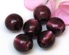 Lampwork Silverfoil Perlen 14mm Amethyst - 6 St�ck