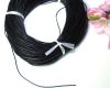 Lederband �  1mm schwarz Meterware - 2,5 Meter