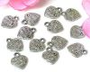 Metallanh�nger Herzen - Made With Love - 20 St�ck