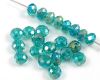Facettierte Rondelle 4x6mm Blue Zircon AB - 100 St�ck