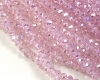 Facettierte Rondelle 4x6mm Lt. Rose AB - 1 Strang