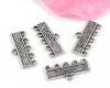 5-Strang Endst�ck 26mm antiksilber - 10 St�ck