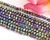Facettierte Rondelle 3x4mm Metallic Vitrail - 1 Strang (ca.145)