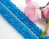 Crack Glasperlen 6mm Aqua - 1 Strang ~ 145 St.