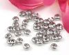 Kaschierperlen platinsilber - 50 St�ck