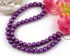 S��wasserperlen 8-9mm Barock Violett - 1 Strang