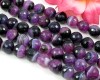 Achatperlen 12mm facettiert Violett - 1 Strang