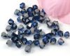 Bicones 4mm Sapphire Chrom - 50 St�ck