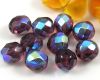 Glasschliffperlen  8mm Amethyst AB - 11 St�ck
