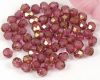 Glasschliffperlen  4mm Pink-Goldl�ster - 50 St�ck