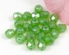 Glasschliffperlen  6mm Green opal Shimmer - 25 St�ck
