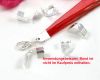 Bandklemmen Klemmbleche hellsilber  6mm - 50 St�ck