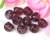 Glasperlen Nugget dreikant Amethyst - 1 Strang (35 St.)