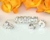 Strass-Rondell  7mm Silber/Kristall - 10 St�ck